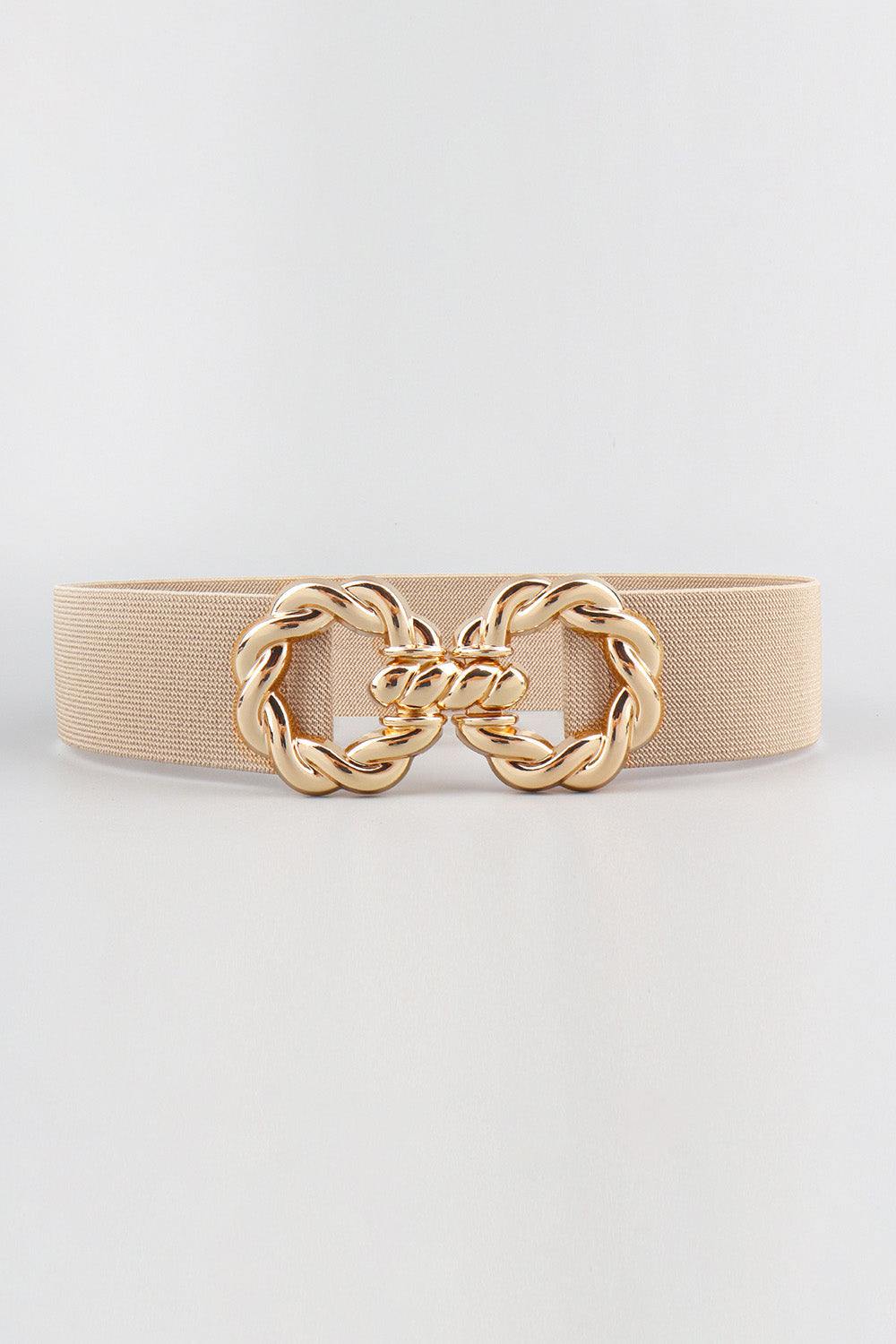 Zinc Alloy Buckle Elastic Belt - Flyclothing LLC