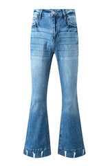 Cat's Whisker Bootcut Jeans with Pockets - Flyclothing LLC