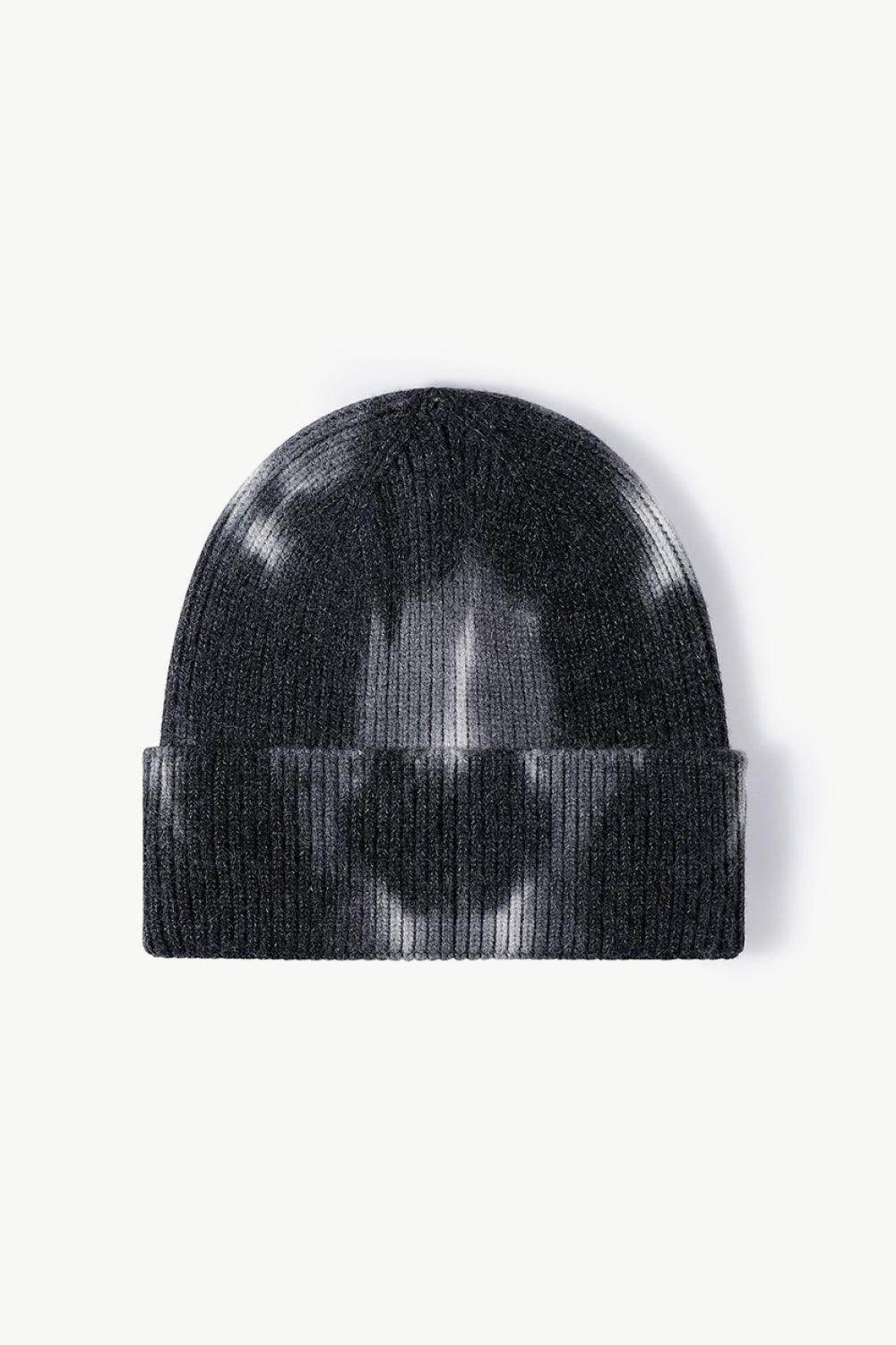 Tie-Dye Cuffed Knit Beanie - Flyclothing LLC