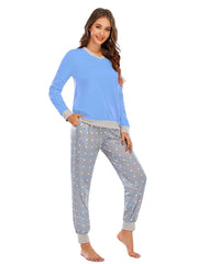 Long Sleeve Top and Polka Dot Pants Set - Flyclothing LLC