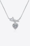 1 Carat Moissanite Heart Pendant Necklace - Flyclothing LLC