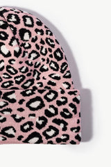 Leopard Pattern Cuffed Beanie - Trendsi