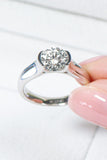 Looking Good 2 Carat Moissanite Platinum-Plated Ring - Flyclothing LLC