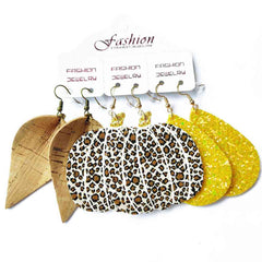 PU Earrings Set - Flyclothing LLC