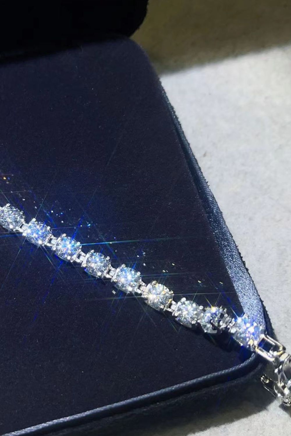 10 Carat Moissanite Platinum-Plated Bracelet - Flyclothing LLC