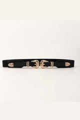 Double Buckle Elastic Belt - Flyclothing LLC