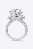 8.6 Carat Moissanite Platinum-Plated Ring - Flyclothing LLC