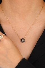 Cubic Zirconia Star Pendant Necklace - Flyclothing LLC