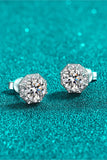 2 Carat Moissanite 925 Sterling Silver Stud Earrings - Flyclothing LLC