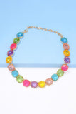 Zinc Alloy Resin Necklace - Flyclothing LLC