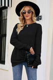 Twisted Round Neck Sweater - Flyclothing LLC