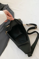 PU Leather Sling Bag - Trendsi