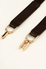 Alloy Buckle Elastic Belt - Trendsi