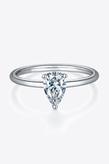 1 Carat Moissanite 925 Sterling Silver Solitaire Ring - Flyclothing LLC