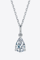 1 Carat Moissanite 925 Sterling Silver Necklace - Flyclothing LLC