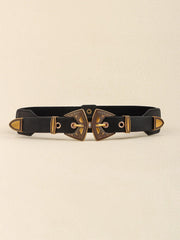 Double Buckle PU Leather Belt - Flyclothing LLC