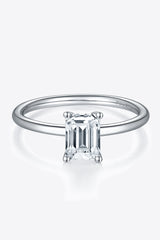 1 Carat Moissanite 925 Sterling Silver Solitaire Ring - Flyclothing LLC