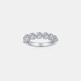 2.1 Carat 925 Sterling Silver Moissanite Heart Ring - Flyclothing LLC