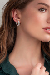 Moissanite 925 Sterling Silver Huggie Earrings - Flyclothing LLC