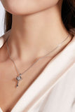 Moissanite Key Pendant Necklace - Flyclothing LLC