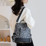 Leopard PU Leather Backpack Bag - Flyclothing LLC