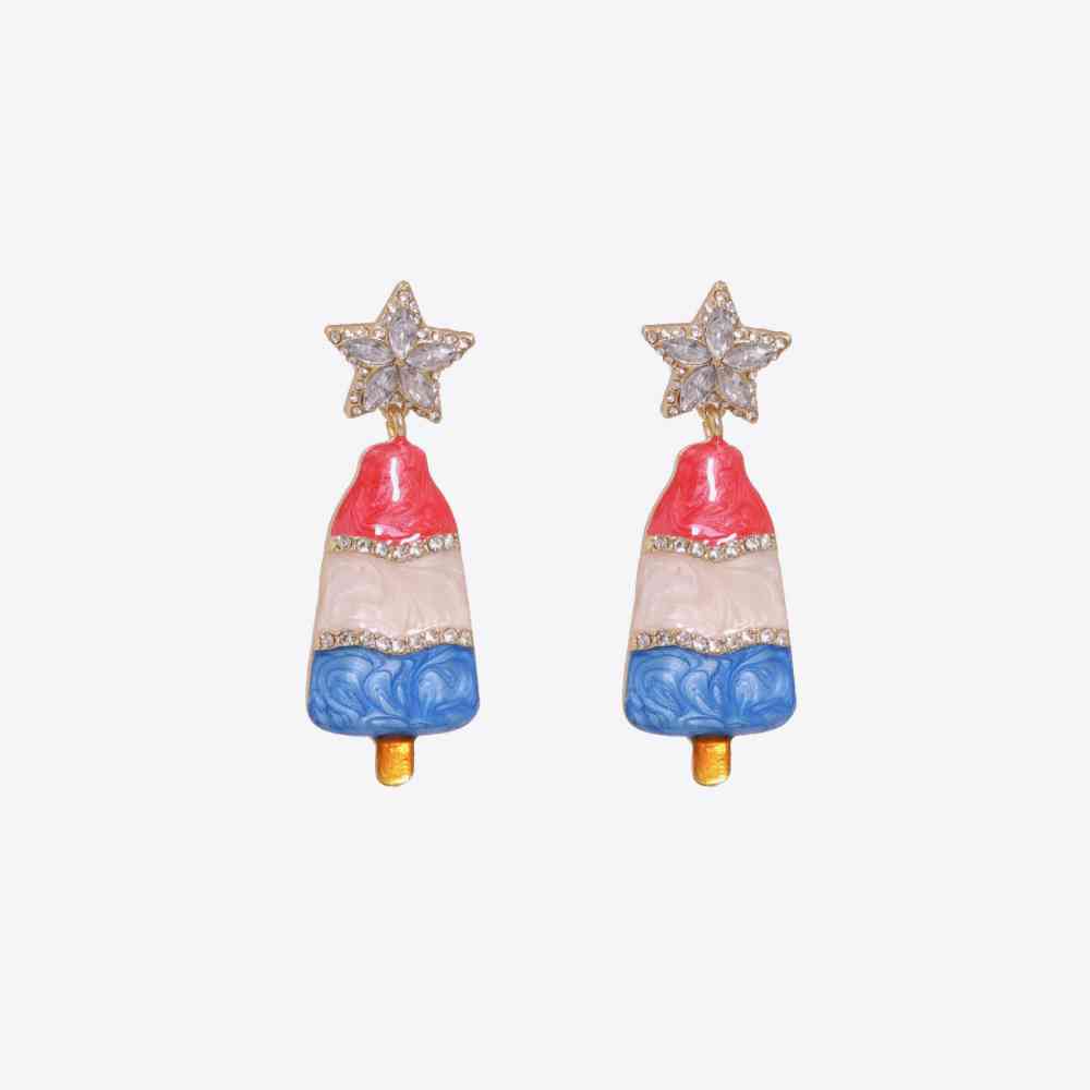 Christmas Tree Rhinestone Alloy Earrings - Flyclothing LLC