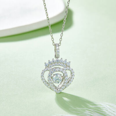 Moissanite 925 Sterling Silver Necklace - Flyclothing LLC