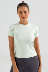 Round Neck Short Sleeve Sports T-Shirt - Flyclothing LLC