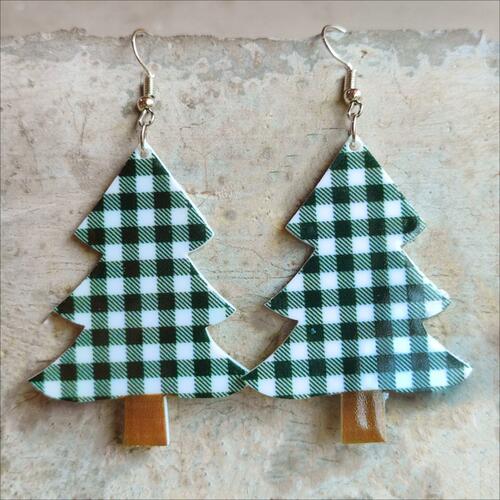 Christmas Themed Acrylic Dangle Earrings - Flyclothing LLC