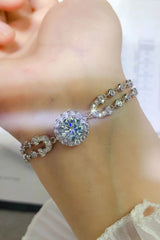 2 Carat Moissanite Double-Layered Bracelet - Flyclothing LLC