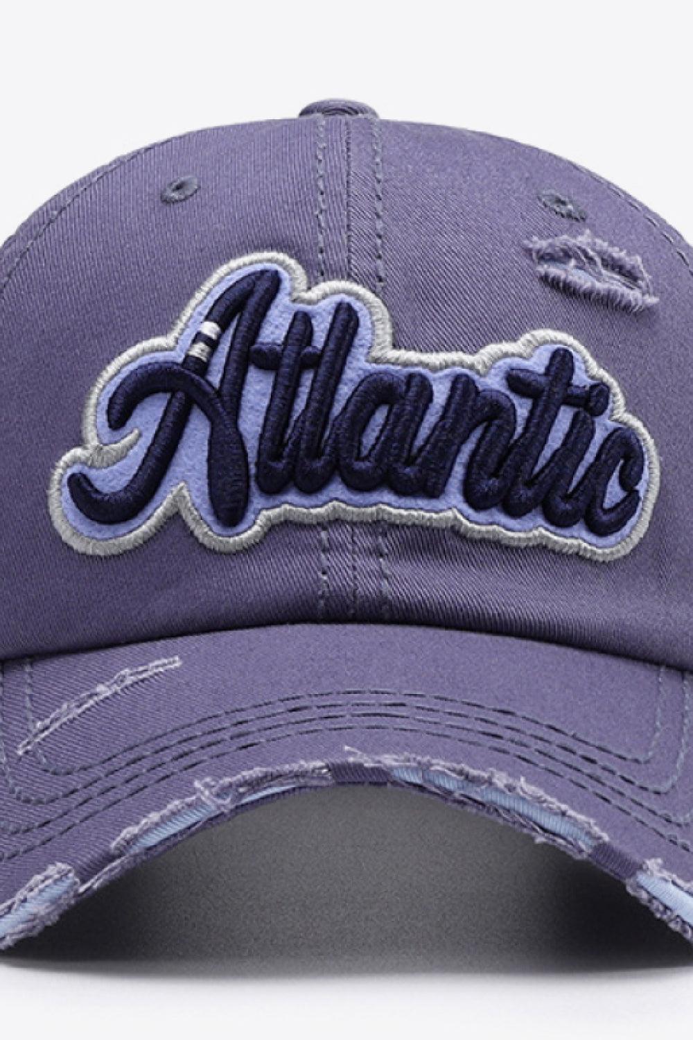 ATLANTIC Graphic Distressed Baseball Cap - Flyclothing LLC