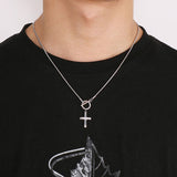 Cross Pendant Stainless Steel Necklace - Flyclothing LLC