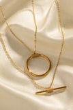 Double-Layered Stainless Steel Necklace - Flyclothing LLC