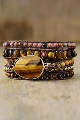 Natural Stone Layered Bracelet - Flyclothing LLC