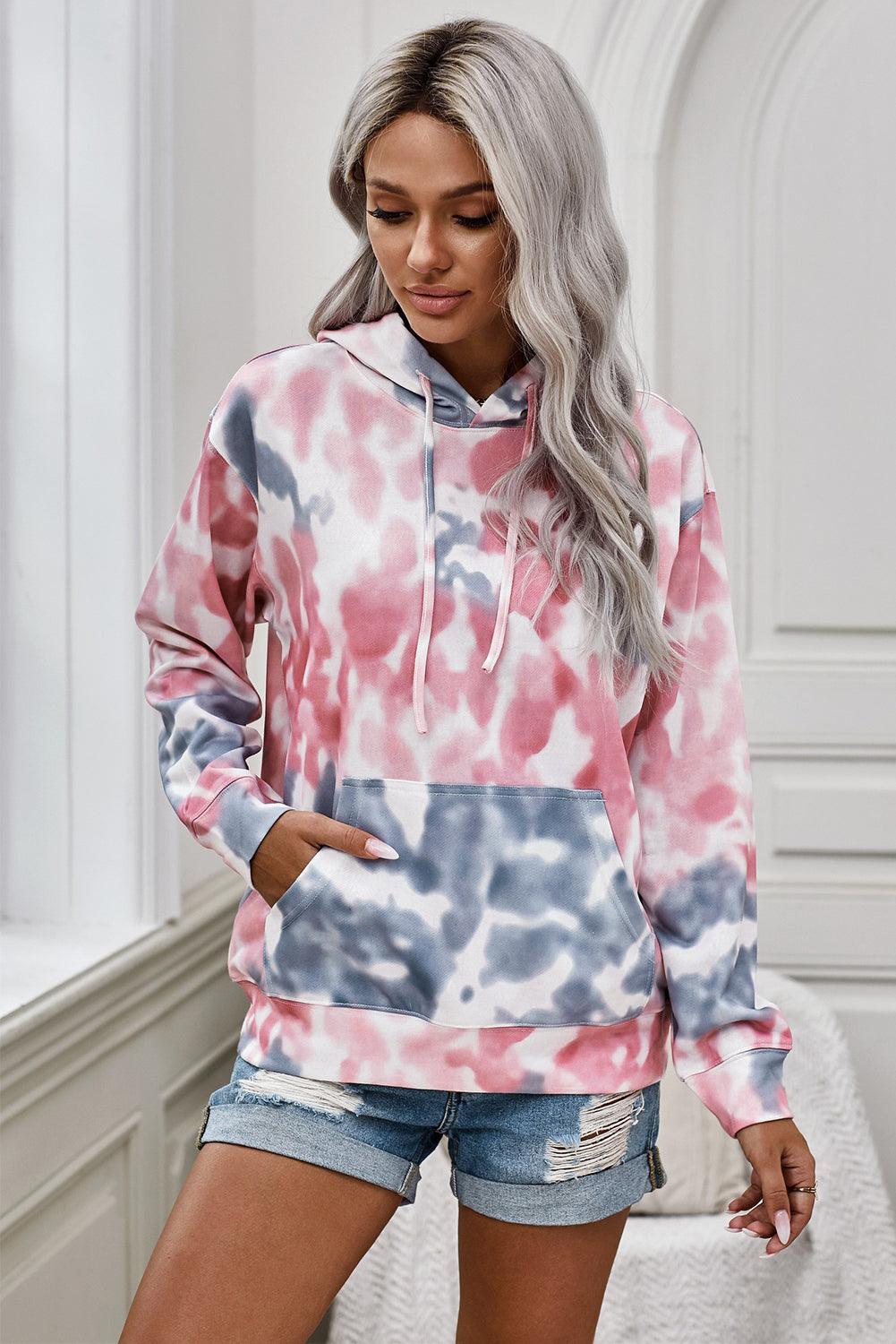 Tie-Dye Dropped Shoulder Hoodie – Flyclothing LLC