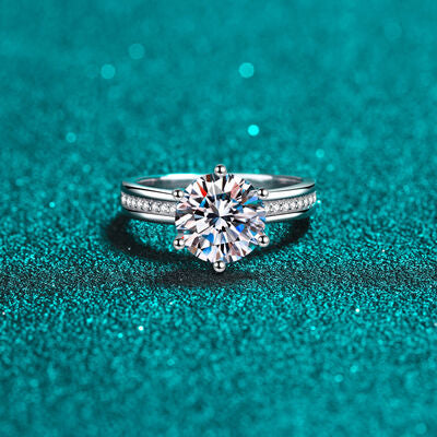 3 Carat Moissanite 925 Sterling Silver Ring - Flyclothing LLC