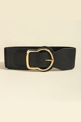 Zinc Alloy PU Leather Belt - Flyclothing LLC