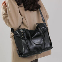 PU Leather Tote Bag - Trendsi