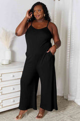 Basic Bae Full Size Spaghetti Strap V-Neck Jumpsuit - Flyclothing LLC