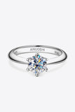 Wonderful Life 1 Carat Moissanite Platinum-Plated Ring - Flyclothing LLC