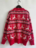 Christmas Element Dropped Shoulder  Sweater - Flyclothing LLC