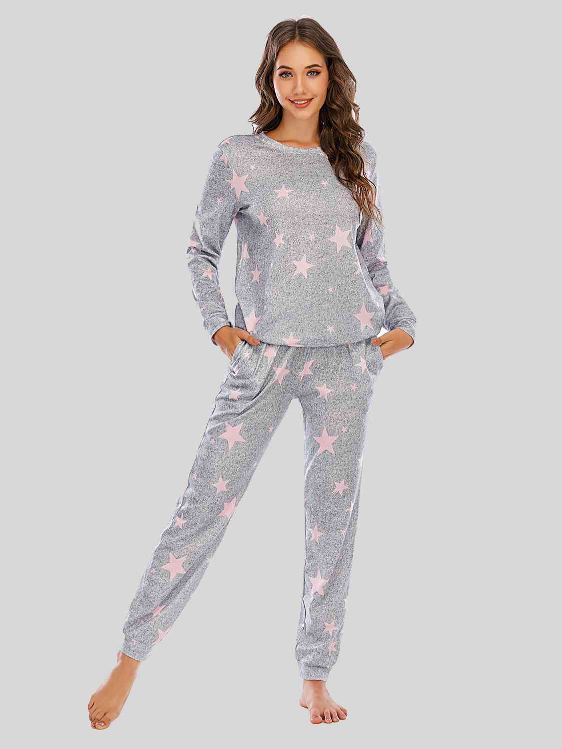 Star Top and Pants Lounge Set - Flyclothing LLC