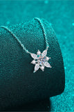 Moissanite Rhodium-Plated Necklace - Flyclothing LLC