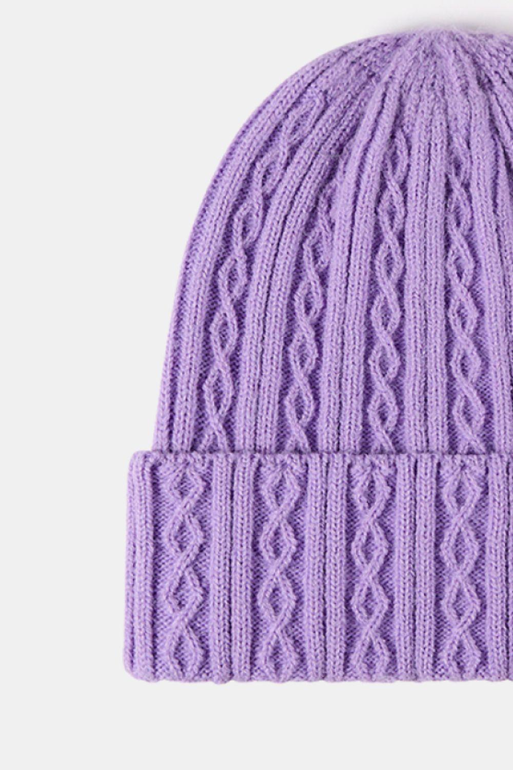 Mixed Knit Cuff Beanie - Flyclothing LLC