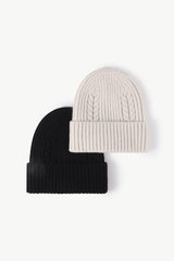 Cable-Knit Cuff Beanie - Trendsi