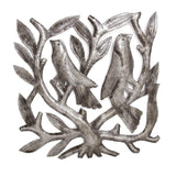 Pair of Square Tree of Life Haitian Steel Drum Wall Art - Haitian Artisans