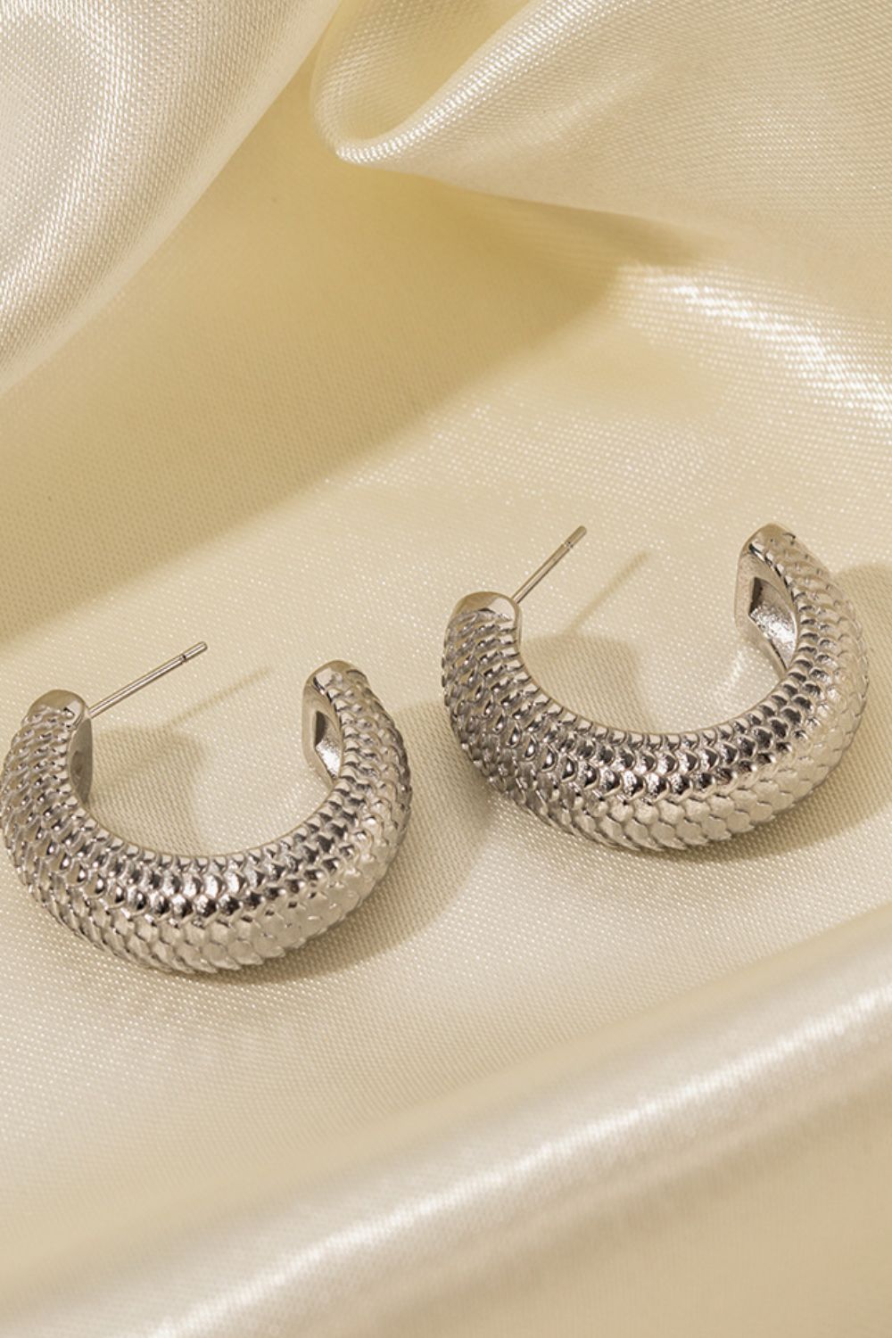 Vintage Leopard Stainless Steel Cuff Earrings Simple Clip Earring