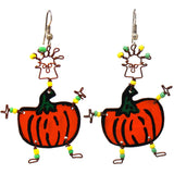 Dancing Girl Pumpkin Earrings - Creative Alternatives - Creative Alternatives