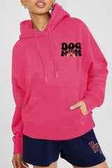 Simply Love Full Size DOG MOM Graphic Hoodie - Flyclothing LLC