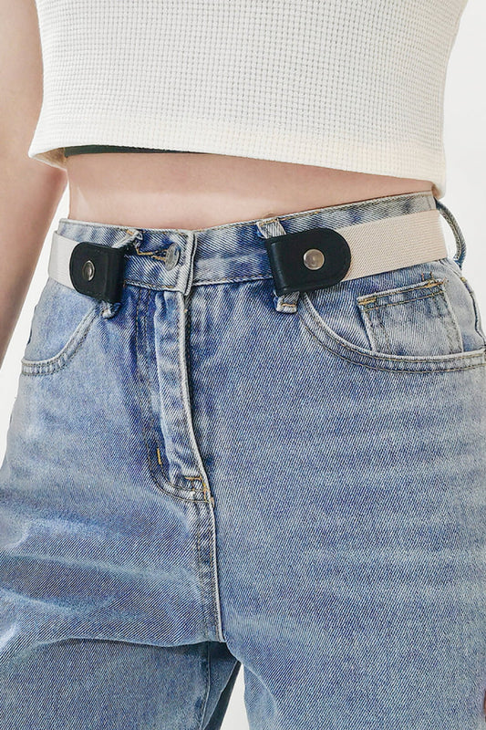 PU Elastic Snap Closure Belt - Flyclothing LLC